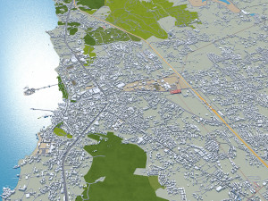 Chon city Buri Thailand 120km 3D Model