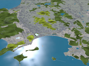 Chon city Buri Thailand 120km 3D Model