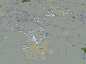 Chon city Buri Thailand 120km 3D Model