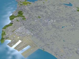 Chon city Buri Thailand 120km 3D Model