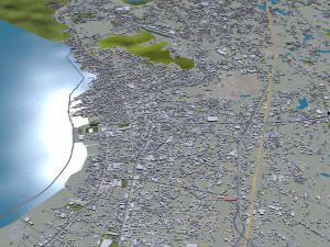 Chon city Buri Thailand 120km 3D Model