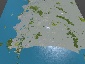 Chon city Buri Thailand 120km 3D Model