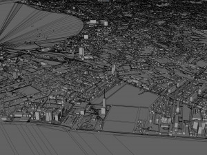 Chon city Buri Thailand 120km 3D Model