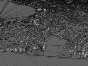 Chon city Buri Thailand 120km 3D Model
