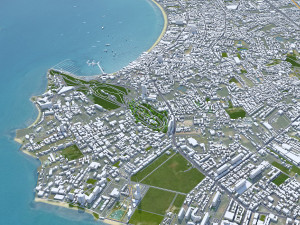 Chon city Buri Thailand 120km 3D Model