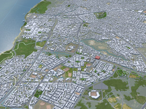 Ciudad Guayana city Bolvar Venezuela 30km Model 3D