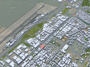 Ciudad Guayana city Bolvar Venezuela 30km Model 3D