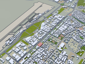 Ciudad Guayana city Bolvar Venezuela 30km Model 3D