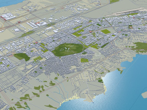 Ciudad Guayana city Bolvar Venezuela 30km Model 3D
