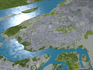 Ciudad Guayana city Bolvar Venezuela 30km Model 3D