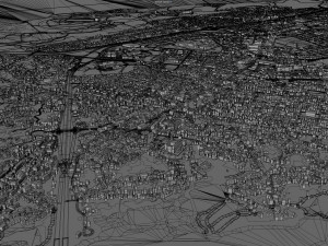 Ciudad Guayana city Bolvar Venezuela 30km Model 3D