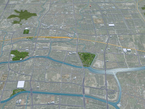 Cixi Ningbo city Zhejiang China 70km 3D Model