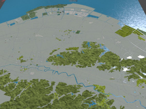 Cixi Ningbo city Zhejiang China 70km 3D Model