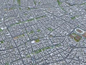 Cochabamba city Bolivia 40km 3D Model