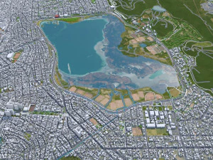 Cochabamba city Bolivia 40km 3D Model