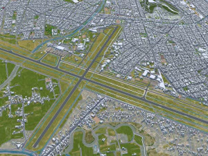 Cochabamba city Bolivia 40km 3D Model