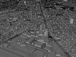 Cochabamba city Bolivia 40km 3D Model