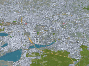 Coimbatore city Tamil Nadu India 30km Modelo 3D