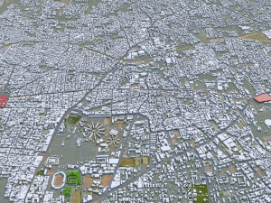 Coimbatore city Tamil Nadu India 30km Modelo 3D