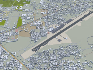Coimbatore city Tamil Nadu India 30km Modelo 3D