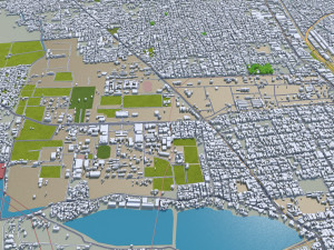 Coimbatore city Tamil Nadu India 30km Modelo 3D