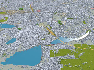 Coimbatore city Tamil Nadu India 30km Modelo 3D