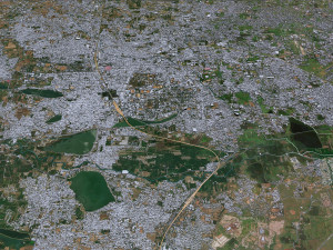 Coimbatore city Tamil Nadu India 30km Modelo 3D