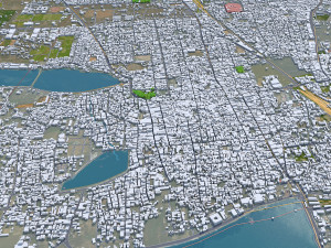Coimbatore city Tamil Nadu India 30km Modelo 3D