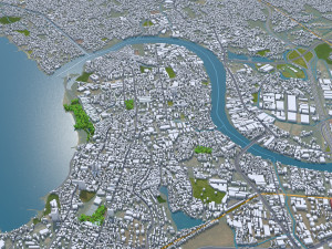 Colombo city Sri Lanka 20km 3D Model