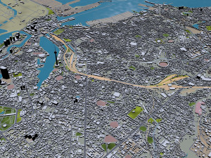 Colombo city Sri Lanka 20km 3D Model