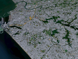Colombo city Sri Lanka 20km 3D Model