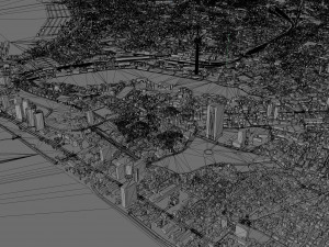 Colombo city Sri Lanka 20km 3D Model