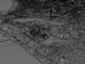 Colombo city Sri Lanka 20km 3D Model