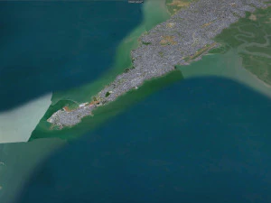Conakry ciudad Guinea 50 km Modelo 3D