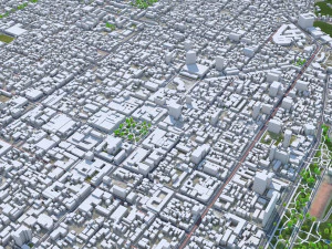 Concepcion city Chile 25km 3D Model