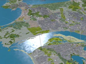 Concepcion city Chile 25km 3D Model