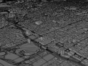 Concepcion city Chile 25km 3D Model