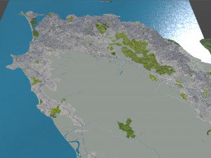 Freetown city Sierra Leone 20km Modèle 3D