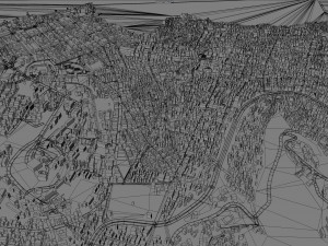 Freetown city Sierra Leone 20km Modèle 3D