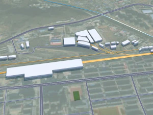 Cidade de Fushun Liaoning China 55 km Modelo 3D