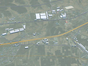 Cidade de Fushun Liaoning China 55 km Modelo 3D