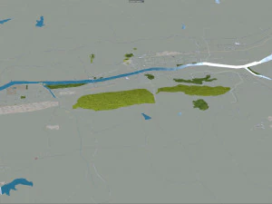 Cidade de Fushun Liaoning China 55 km Modelo 3D