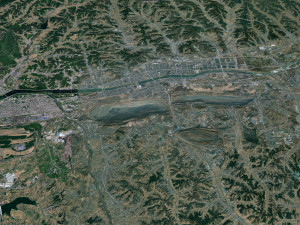 Fushun city Liaoning China 55km 3D मॉडल