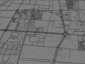 Fuyang city Anhui China 30km 3D Model