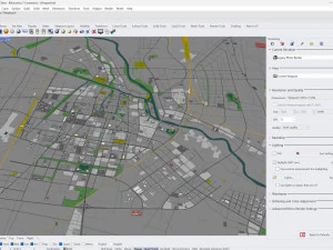 Fuyang city Anhui China 30km 3D Model