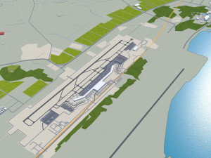 Fuzhou city Fujian China 80km 3D Модель
