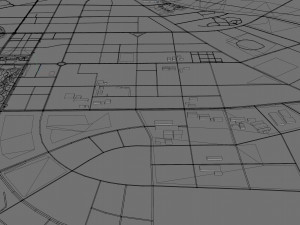 Fuzhou city Jiangxi China 25km Modelo 3D