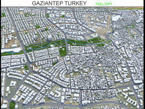 Gaziantep city Turkey 35km Modelo 3D