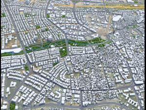 Cidade de Gaziantep Turquia 35 km Modelo 3D