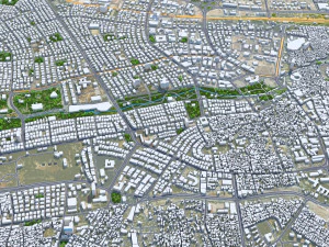 Cidade de Gaziantep Turquia 35 km Modelo 3D